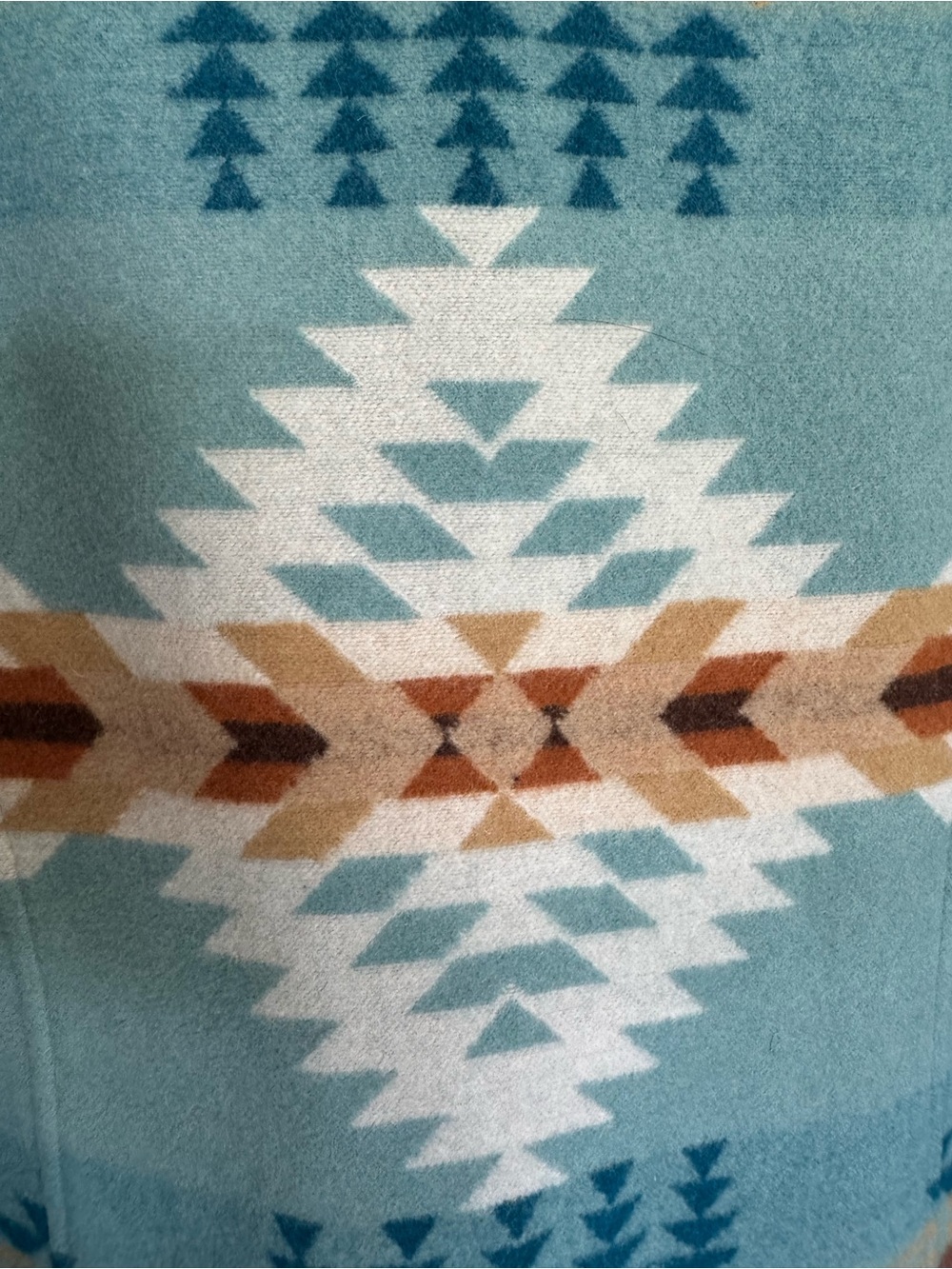 Pendleton Light Blue Jacket with Brown Leather Label - Picture 7 of 7